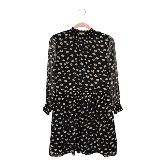 Madewell Mistlight Mock neck Dress In Seattle Floral Size S - Picture 5 of 13